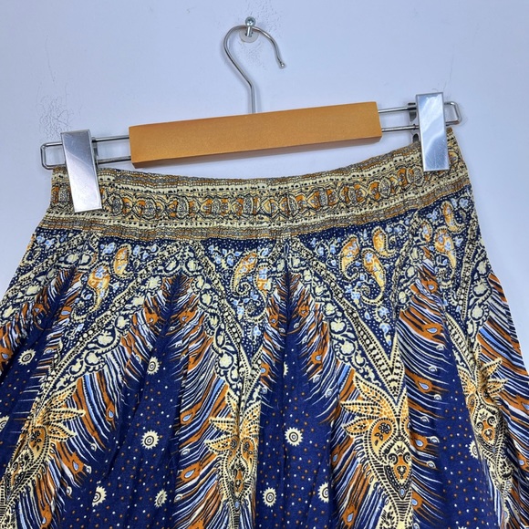 Vintage Bohemian Paisley Print Maxi Skirt Sz S - Picture 7 of 12